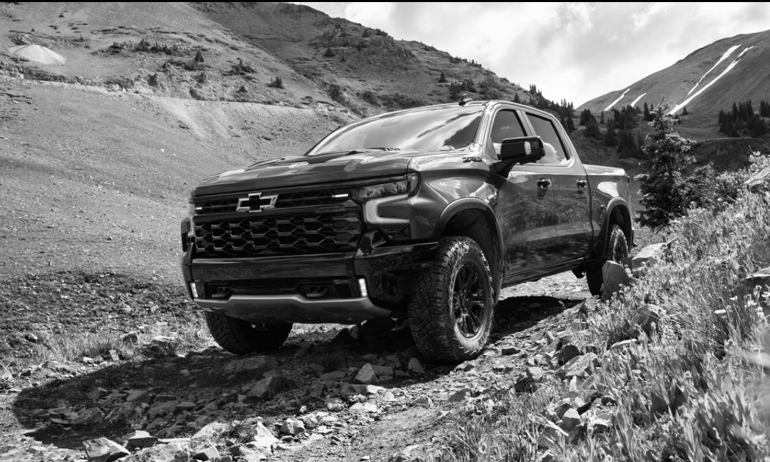 Chevy Silverado 2022 ZR2 offroad black white
