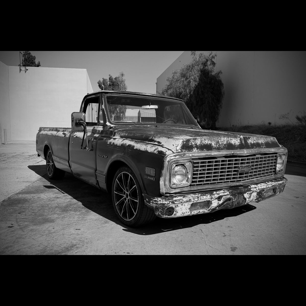 Range Industries Chevy C10 Black and White