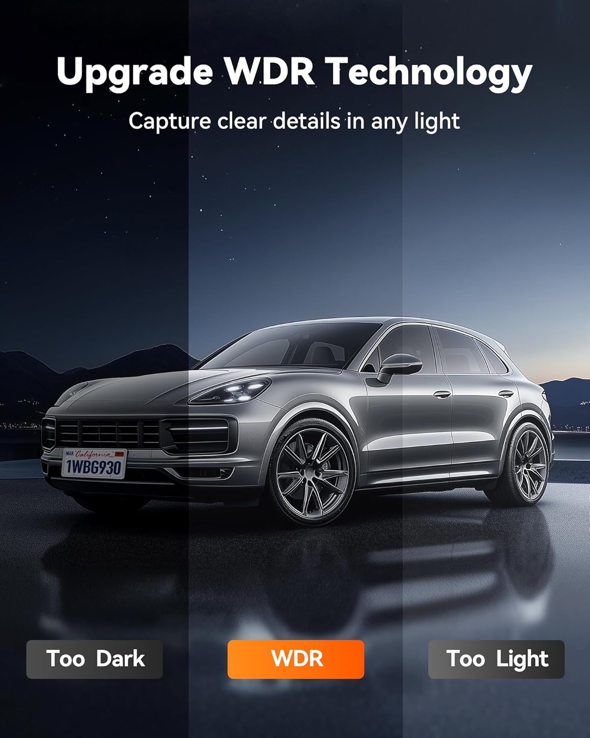 WOLFBOX G930 10'' Rear View Mirror Camera