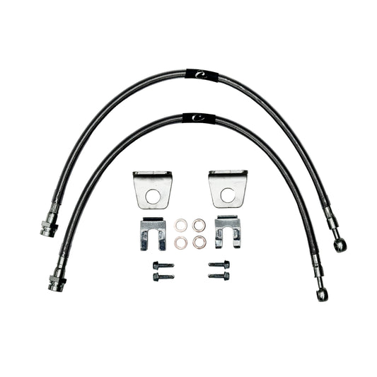 Crown Vic & Brembo (Front) / S550 & S650 Rear - Stainless Steel Braided Brake Hoses