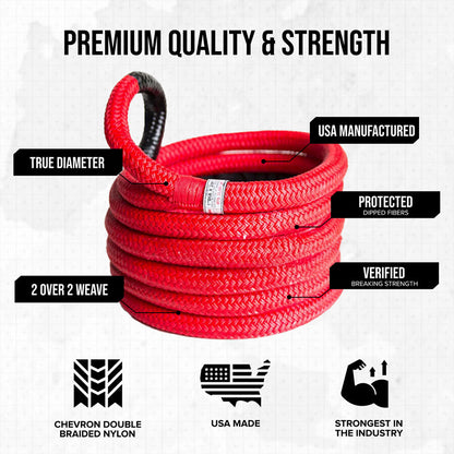 3/4" Kinetic Recovery Rope "Rubber Boa"