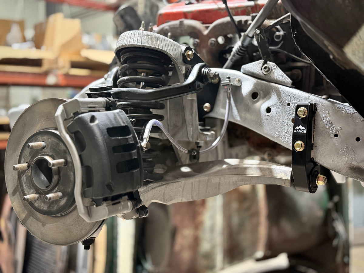 Range Industries 1967–1972 Chevy C10 Crown Victoria Front Suspension Mounting Kit installed