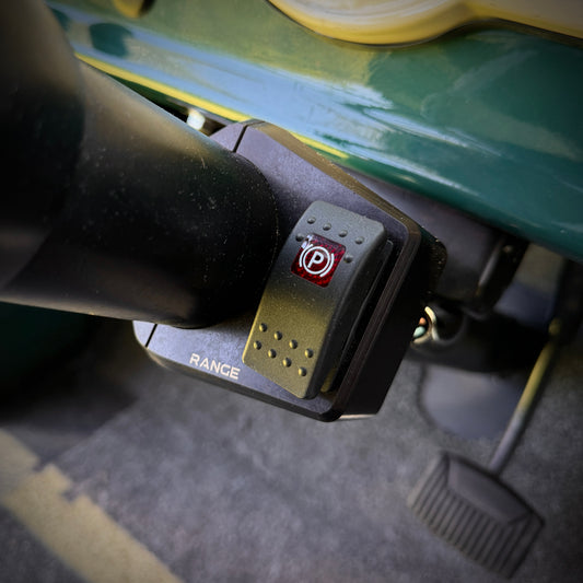 Range Industries Steering Column Switch Mount - 2.25 installed