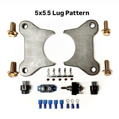 Universal Weld-On EPB Bracket Kit - 5x5.5 Lug