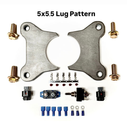 Universal Weld-On EPB Bracket Kit - 5x5.5 Lug