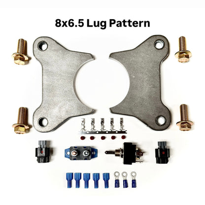 Universal Weld-On EPB Bracket Kit - 8x6.5 Lug