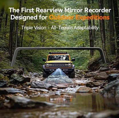 WOLFBOX G900 Tripro Bumper Version 3 Channel 4K Mirror Dash Cam