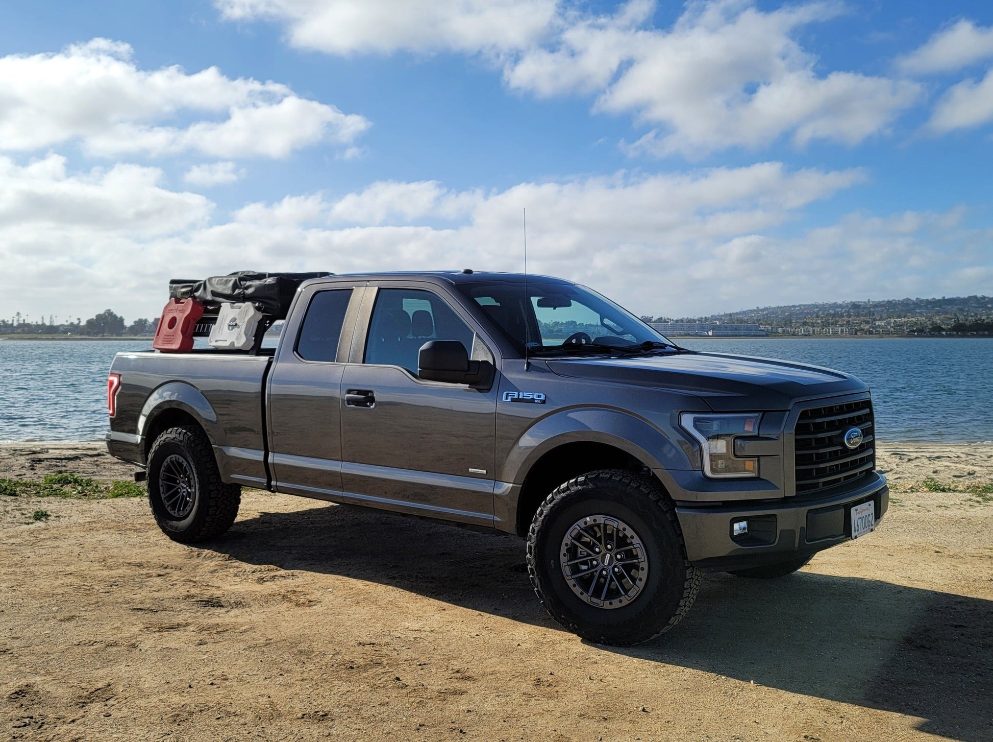 f150 roof top tent 2015+ F-150 Mid Height Rooftop Tent Rack Kit 5.5' Bed