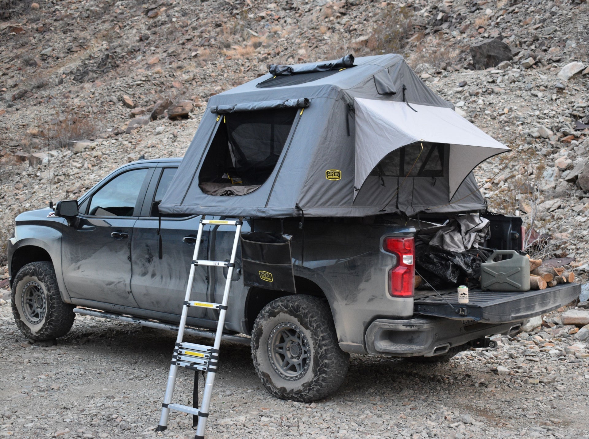 2019+ Silverado/Sierra 1500 Low Profile Tent Rack – Range Industries